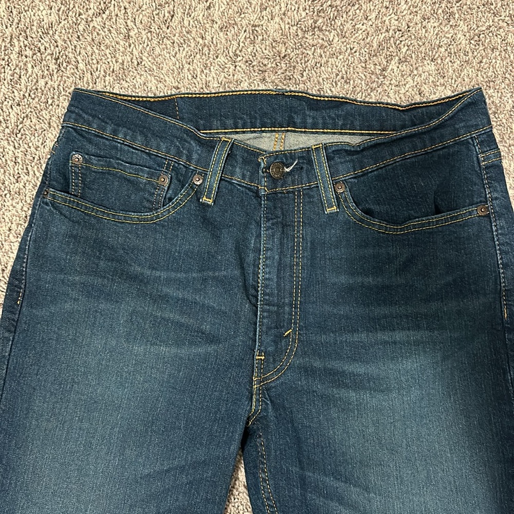 Men's Dark Wash Levi 514 Jeans 34/30 - Picture 3 of 4